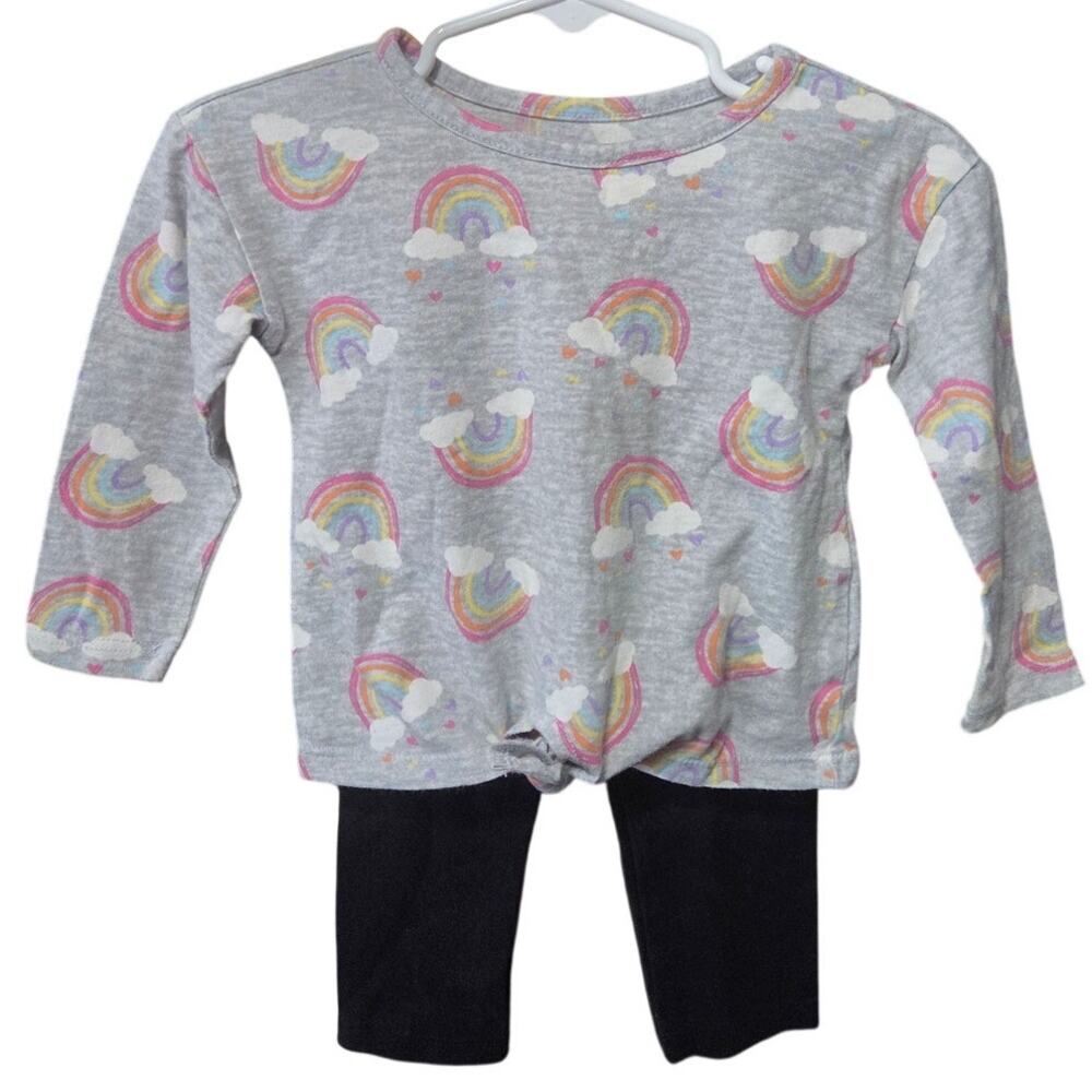 Rainbow Print Top & Leggings Set - The Children's Place - 12-18mo